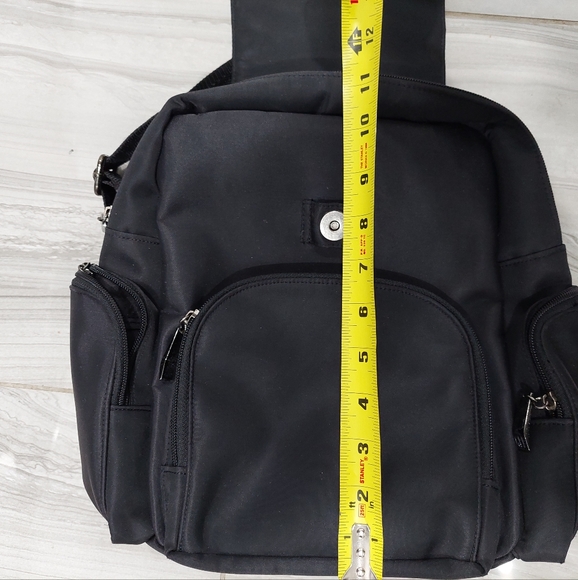 GFF Gianfranco Ferre Vintage Black Nylon Backpack - Picture 11 of 12